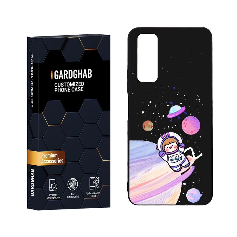  کاور گارد قاب مدل دور ژله ای پشت گلس فانتزی مناسب برای گوشی موبایل هوآوی Y7a