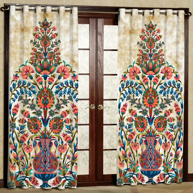 پرده مدل طرحدار مخمل پانچی کد 4144 سایز 200x140 سانتی متر