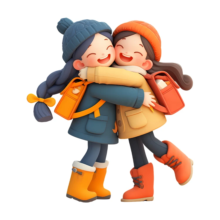 استیکر پارچه و لباس پاد آفرین مدل دوستی خواهرانه کد S2447