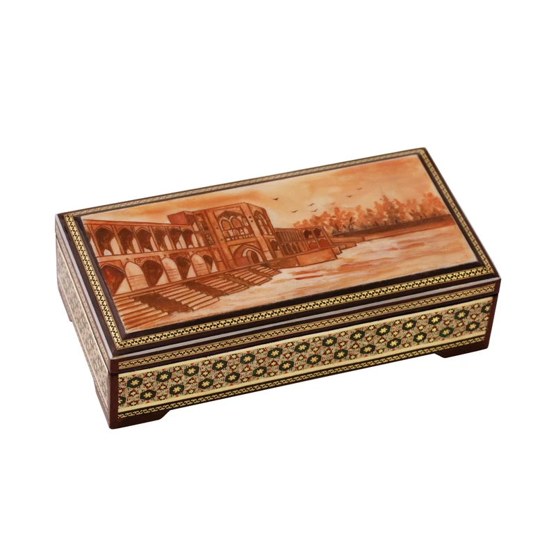جعبه خاتم کاری خادم ملّت کد 1289 جعبه خاتم کاری خادم ملّت کد 1289
