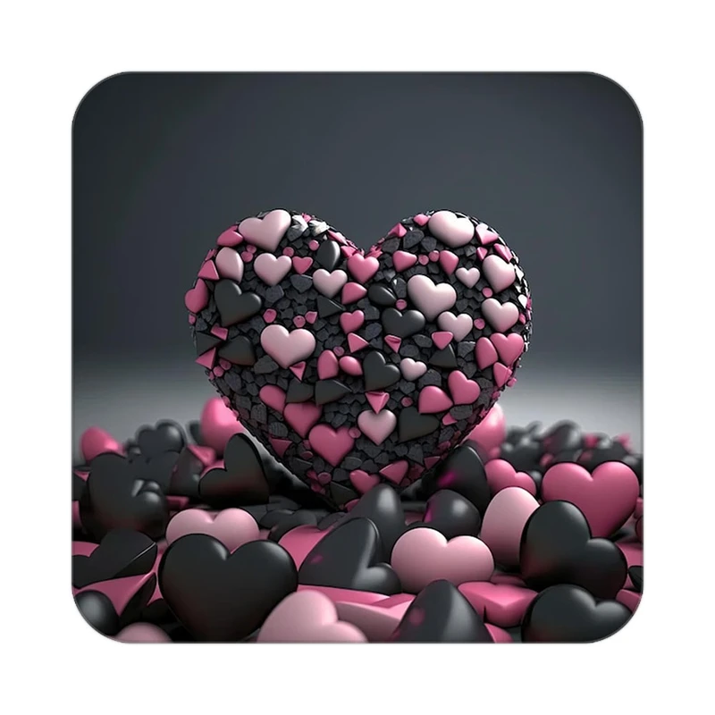 زیر لیوانی کاکتی مدل عاشقانه کد mp11818