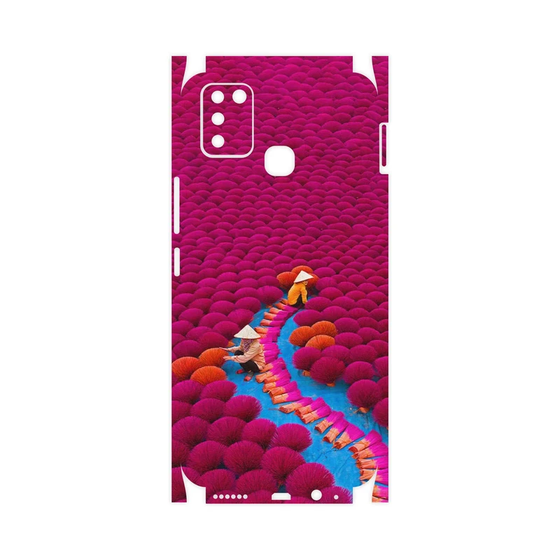 برچسب پوششی ماهوت مدل Vietnam Incense Wood Farms-FullSkin مناسب برای گوشی موبایل اینفینیکس Smart 6 X657B