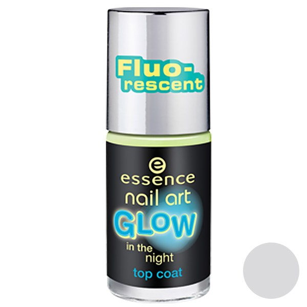 لاک ناخن اسنس مدل Top Coat Glow Night