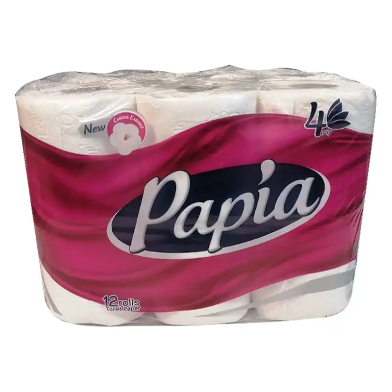 دستمال توالت پاپیا مدل 2T12 مجموعه 2 عددی