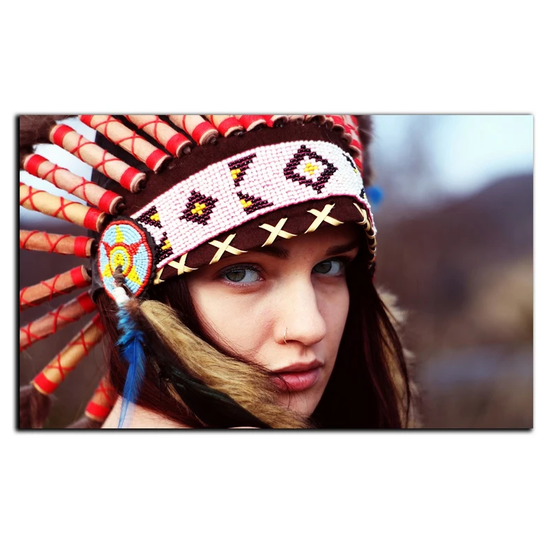 تابلو شاسی بکلیت طرح دخترانه ی سرخپوست مدل SH-8858
