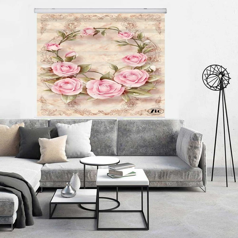 پرده زبرا زیو کد 3D1142 سایز 150x150 سانتی متر