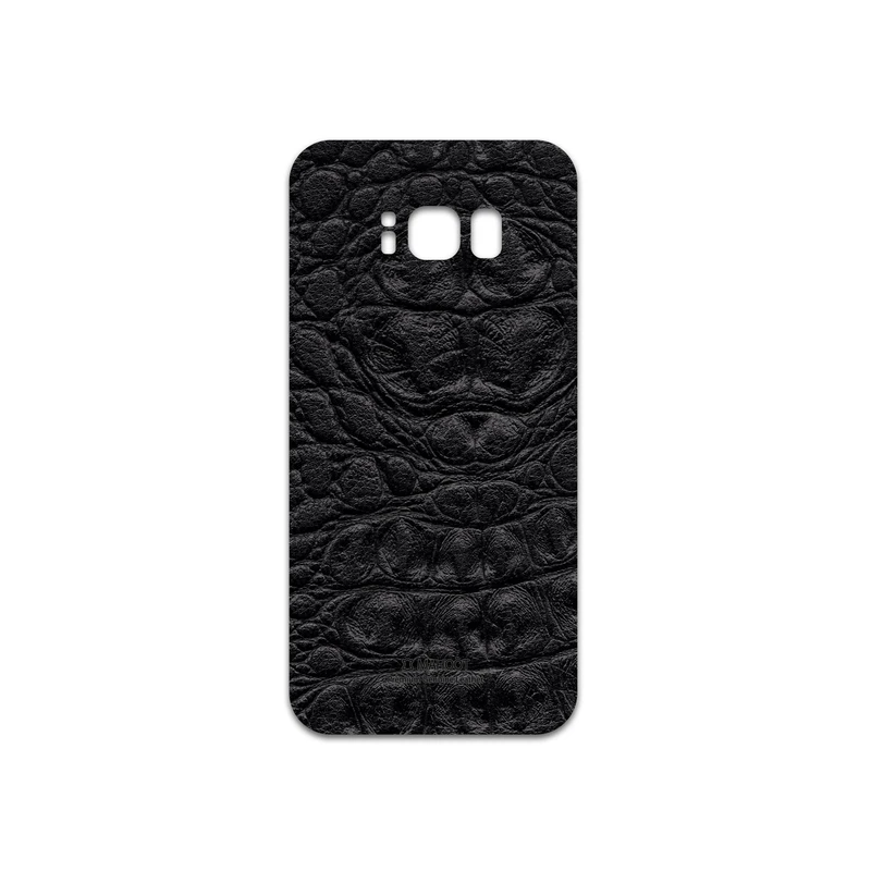 برچسب پوششی ماهوت مدل Black-Crocodile-Leather مناسب برای گوشی موبایل سامسونگ Galaxy S8