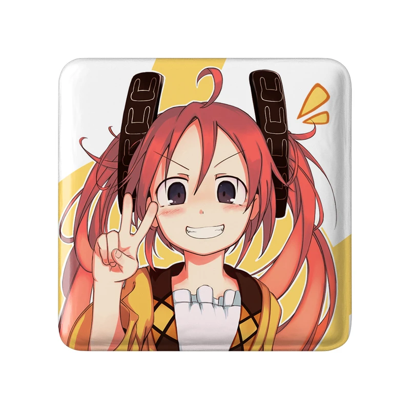 پیکسل خندالو طرح انجو انیمه گلوله سیاه مدل مربعی کد 35818