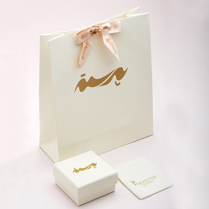 گوشواره طلا 18 عیار زنانه پرسته مدل انار