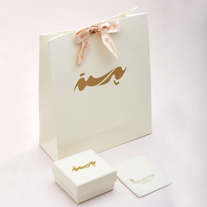 گوشواره حلقه ای طلا 18 عیار زنانه پرسته مدل ساده کوچک -  - 2