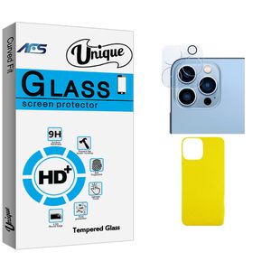 محافظ پشت گوشی ای اف اس مدل Unique Glass FLL مناسب برای گوشی موبایل اپل iPhone 11 ProMax  به همراه محافظ لنز دوربین