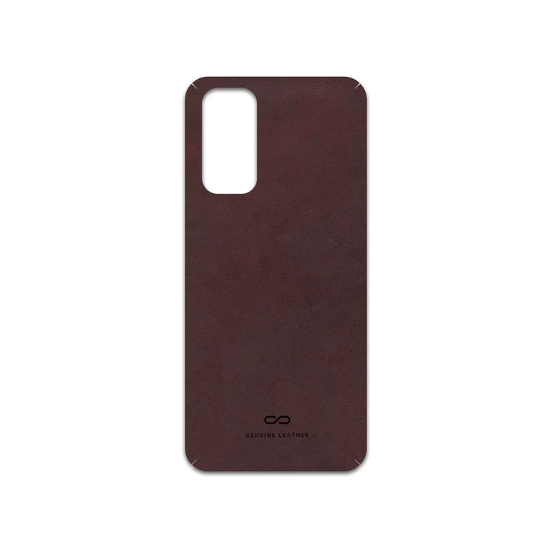 برچسب پوششی ماهوت مدل Matte-Dark-Brown-Leather مناسب برای گوشی موبایل شیائومی Redmi Note 11