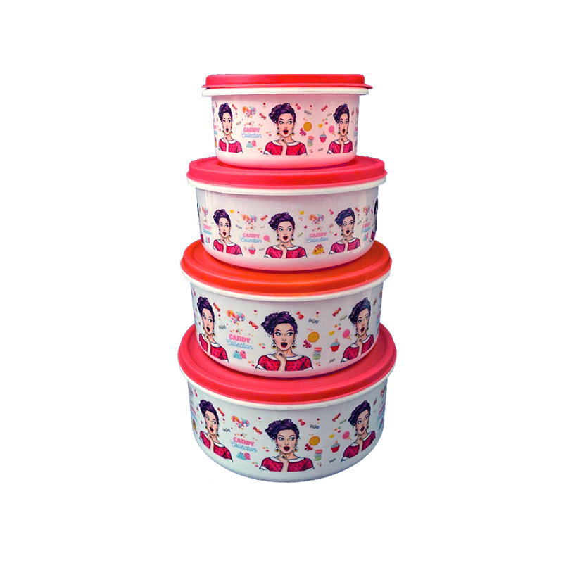ظرف نگهدارنده مدل Candy مجموعه 4 عددی