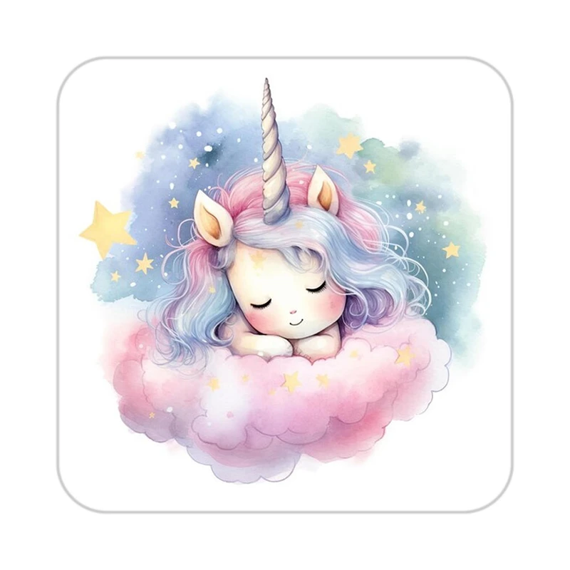 زیر لیوانی کاکتی طرح اسب تک شاخ و یونیکورن مدل mp32351