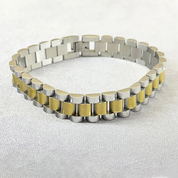 دستبند مردانه مدل استیل طرح اسپرت کد 36330