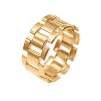 انگشتر طلا 18 عیار زنانه با طرح رولکس طلای صداقت مدل ونیز کد RV1 سایز 58