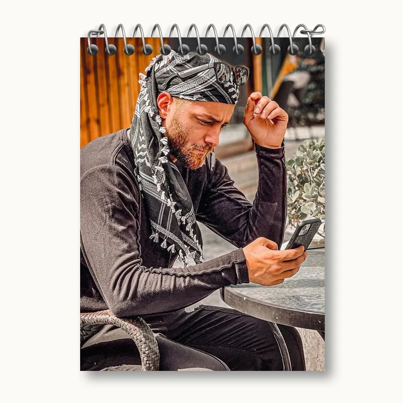 دفتر یادداشت 50 برگ خندالو مدل ماکان بند کد 27292