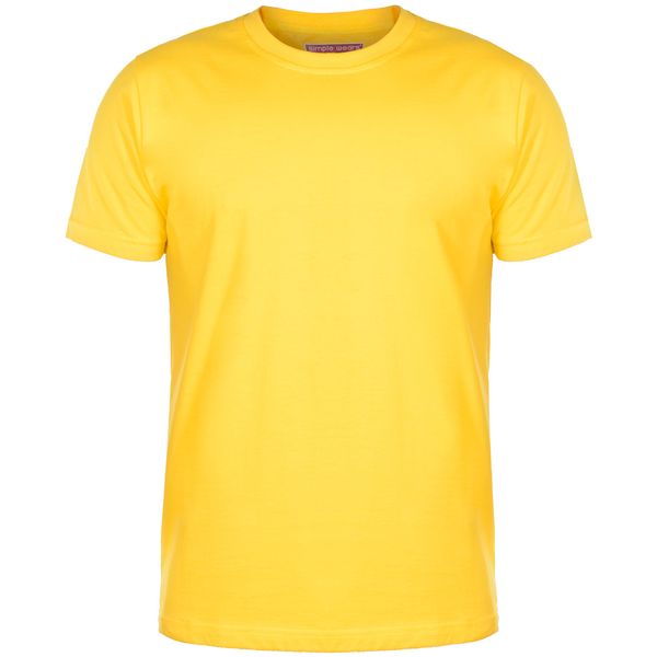 تی شرت مردانه سیمپل مدل sw3-yellow تی شرت مردانه سیمپل مدل sw3-yellow