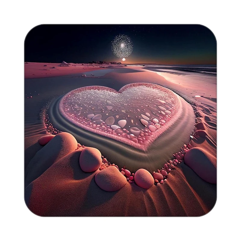 زیر لیوانی کاکتی مدل عاشقانه کد mp12029