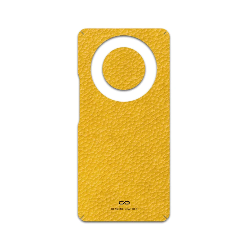 برچسب پوششی ماهوت مدل Mustard-Leather مناسب برای گوشی موبایل آنر Magic 5 Lite