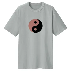 تی شرت  آستین کوتاه لانگ زنانه مدل بلک پینک کد LL50 رنگ طوسی