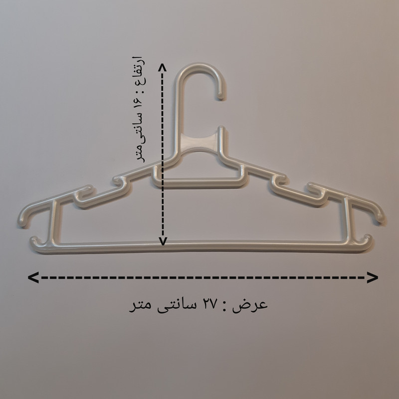 چوب لباسی کودک کد 820 بسته 6 عددی