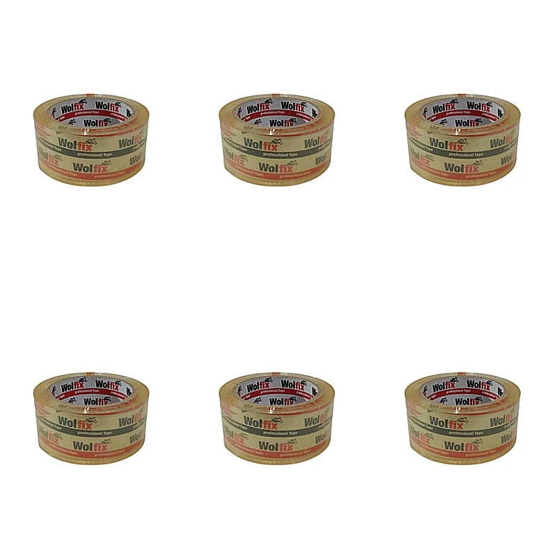 چسب پهن ولفیکس مدل کریستال عرض 5 سانتی متر بسته 6 عددی