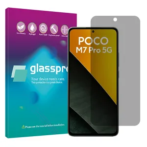 Glass Pro Resistant model privacy screen protector suitable for Xiaomi Poco M7 Pro 5G mobile phone