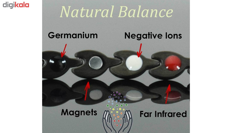 گردنبند مغناطیسی داتیس مدل Black gold 112 مشکی طلایی