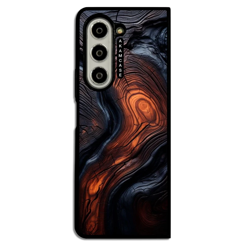 کاور آکام مدل AMC-WSGZFOLD5-WOOD-4 مناسب برای گوشی موبایل سامسونگ Galaxy Z Fold 5