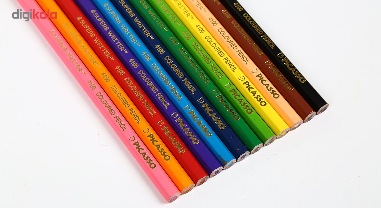 مداد رنگی 12 رنگ پیکاسو مدل 6090