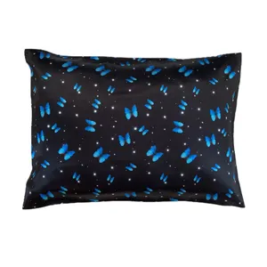 رو بالشی مدل ساتن ابریشم طرح پروانه کهکشانی