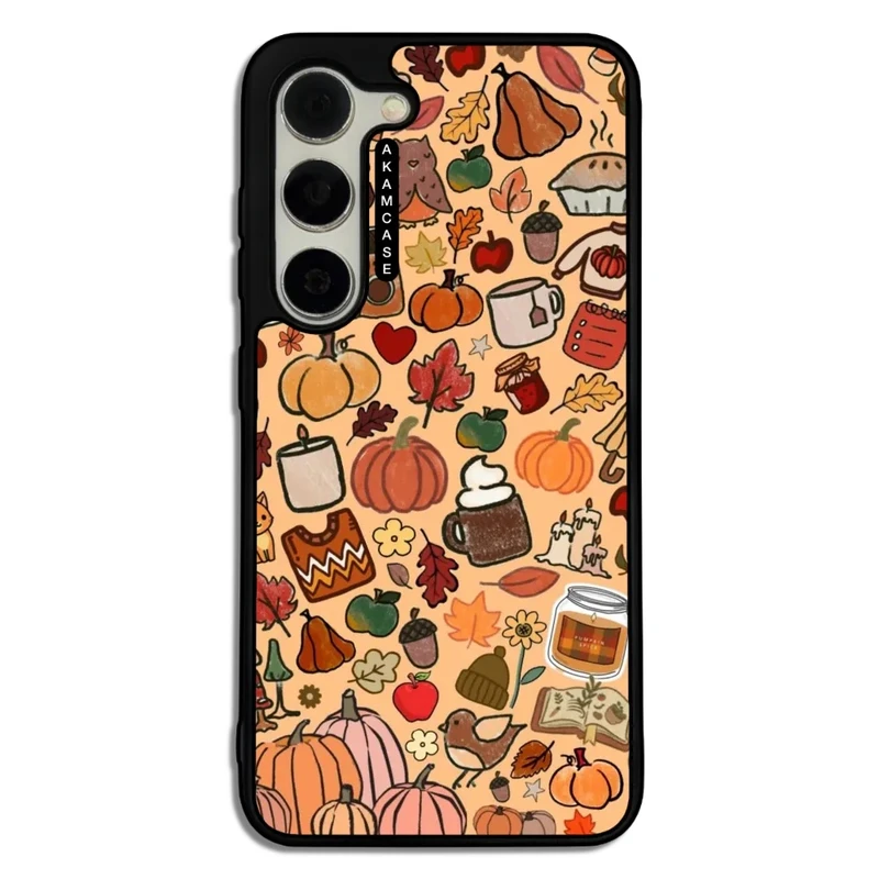 کاور آکام مدل AMC-WSGS23-PUMPKIN-13 مناسب برای گوشی موبایل سامسونگ Galaxy S23