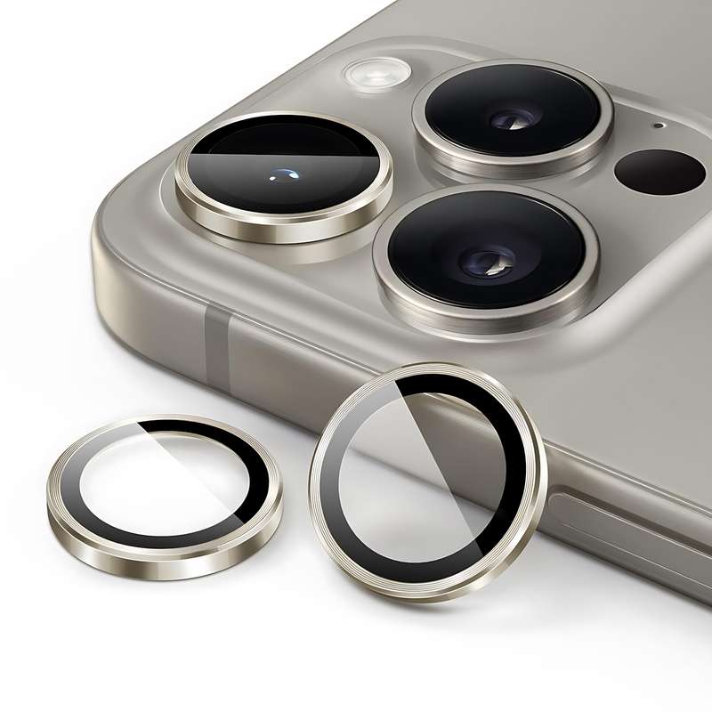 محافظ لنز دوربین شیشه‌ای اسپیگن مدل Optik Pro مناسب برای گوشی موبایل اپل iPhone 16 Pro