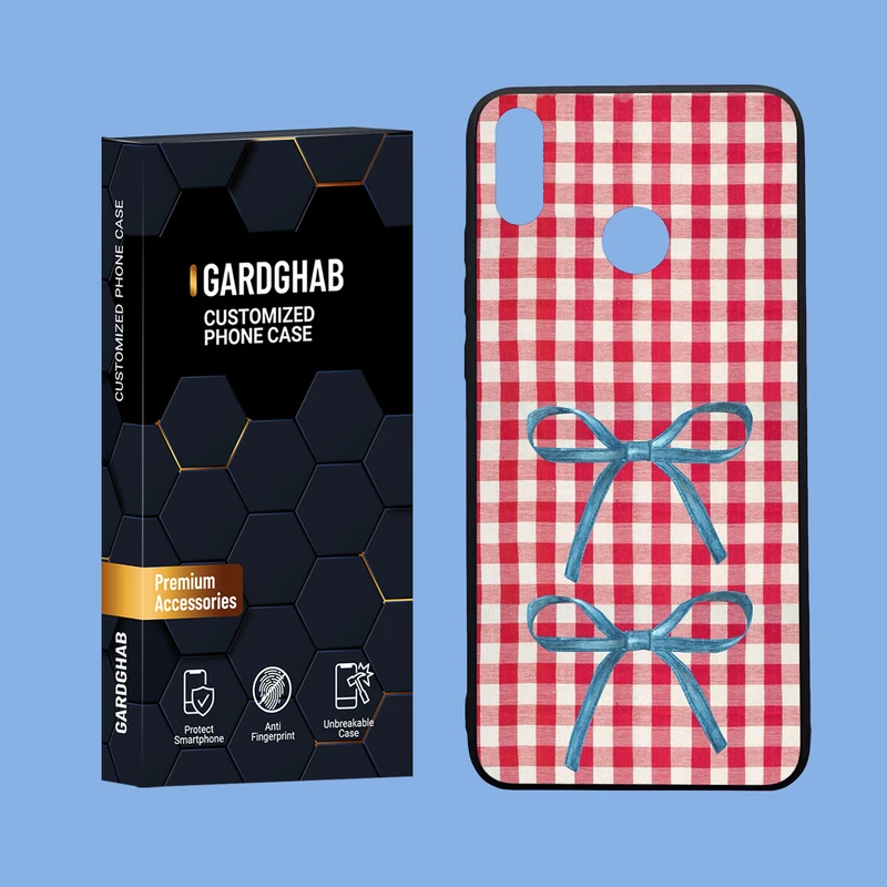 کاور گارد قاب مدل دورژله ای پشت گلس دخترانه مناسب برای گوشی موبایل آنر 8x