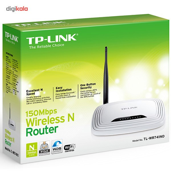 روتر بی‌سیم 150Mbps تی پی-لینک مدل TL-WR741ND_V1