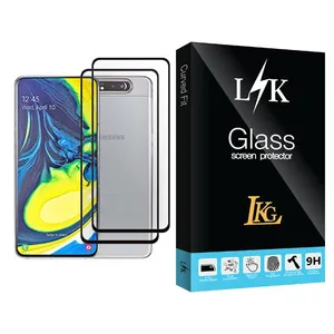 LKG LK Glass MIX002 Screen Protector For Samsung Galaxy A80 Pack Of 2