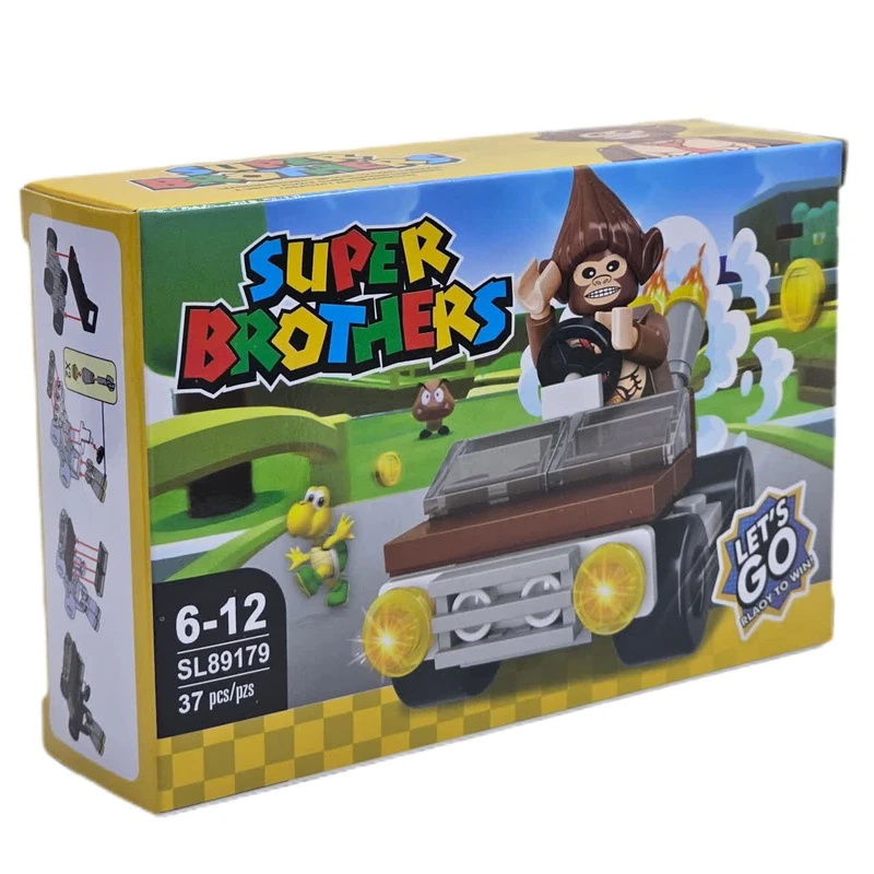 ساختنی 37 تکه ناب سل مدل ماریو ماشین سوار کد 37PCS/PZS SUPER BROTHERS SL89179 NO.4