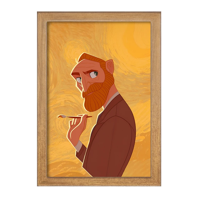 تابلو خندالو مدل ونسان ونگوگ کد F7314