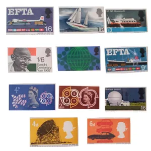 تمبر یادگاری مدل انگلستان مجموعه 11 عددی