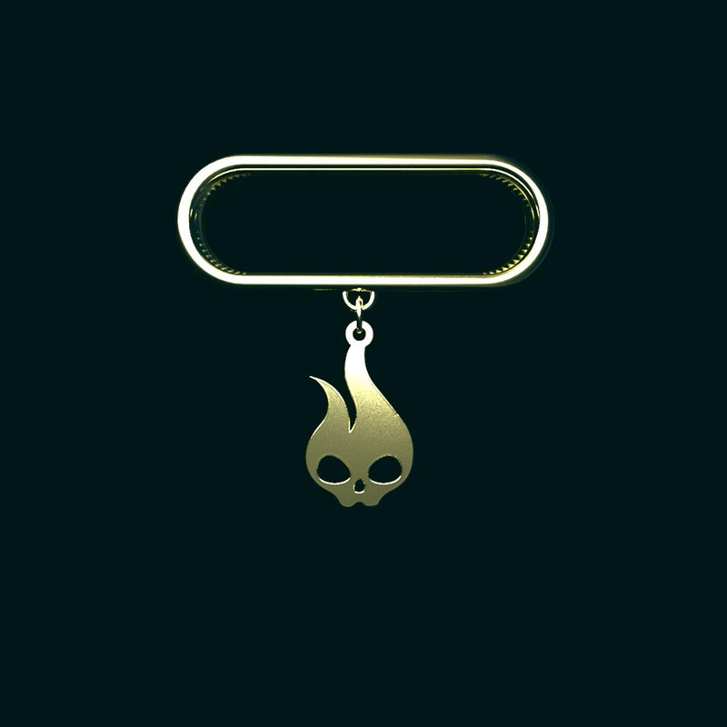 آویز ساعت طلا 18 عیار زنانه مدوپد مدل جمجمه کد SK1-1263