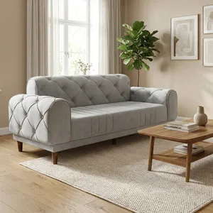 مبل راحتی سه نفره شاهان دکور مدل چستر خط دار کد 1033
