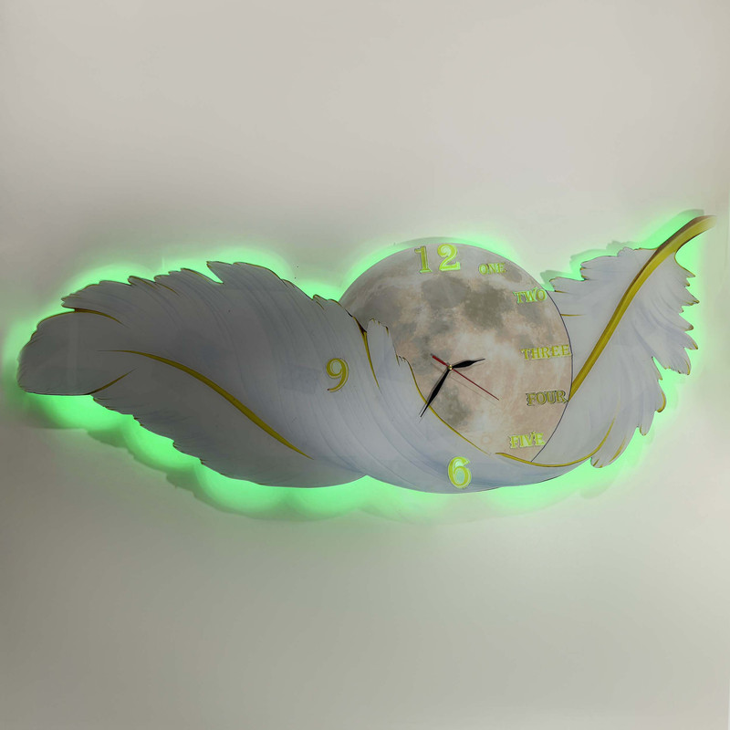 ساعت دیواری مدل پر طرح ماه