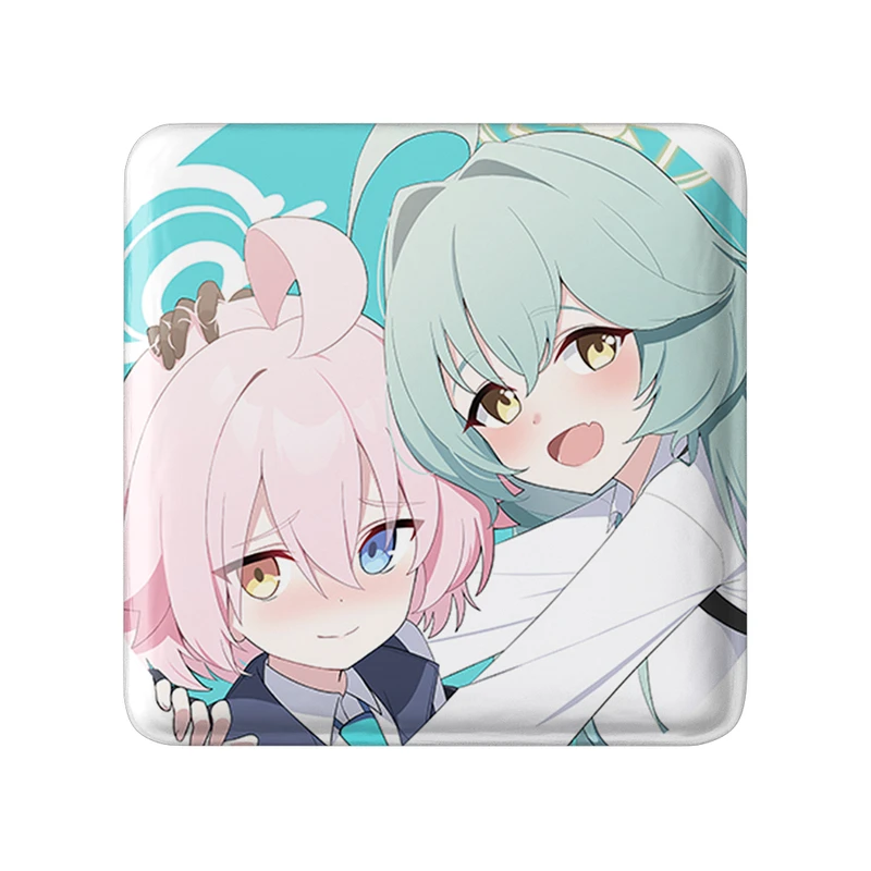 پیکسل خندالو طرح بازی آرشیو آبی (Blue Archive) مدل مربعی کد 34302