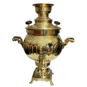 سماور ذغالی برنجی مدل 382