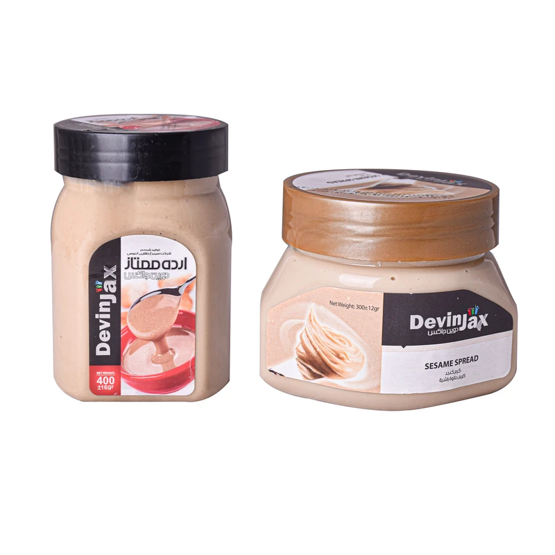    کرم کنجد ساده دوین جاکس - 300 گرم به همراه ارده دوین جاکس - 400 گرم 