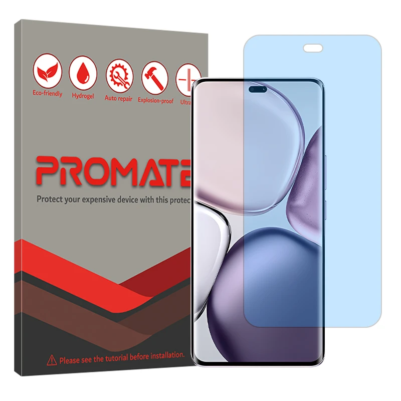 محافظ صفحه نمایش آنتی بلو پرومیت مدل هیدروژلی مناسب برای گوشی موبایل آنر X9c