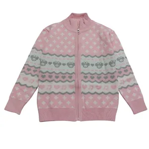 ژاکت دخترانه مدل خرس و قلب 4055