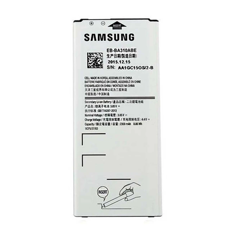 باتری موبایل مدل EB-BA310ABE ظرفیت 2300 میلی آمپر ساعت مناسب برای گوشی موبایل سامسونگ Galaxy A3 2016