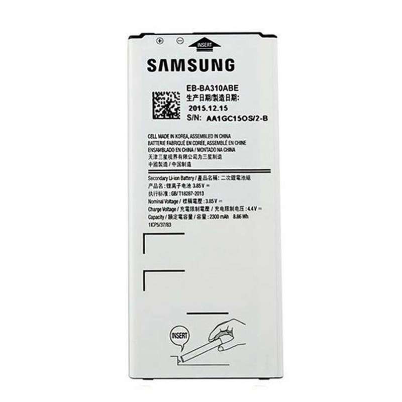 باتری موبایل مدل EB-BA310ABE ظرفیت 2300 میلی آمپر ساعت مناسب برای گوشی موبایل سامسونگ Galaxy A3 2016 باتری موبایل مدل EB-BA310ABE ظرفیت 2300 میلی آمپر ساعت مناسب برای گوشی موبایل سامسونگ Galaxy A3 2016